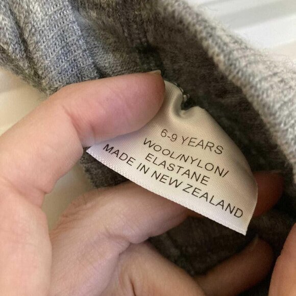 EUC Kids Grey Lamington Wool Tights (age 6-9 years) - Picture 2 of 3